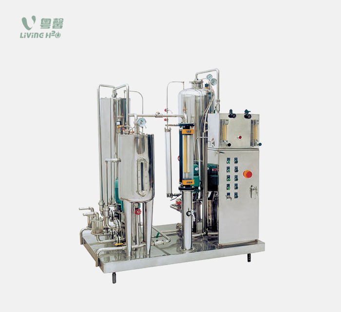 Carbonated drink mixing machine